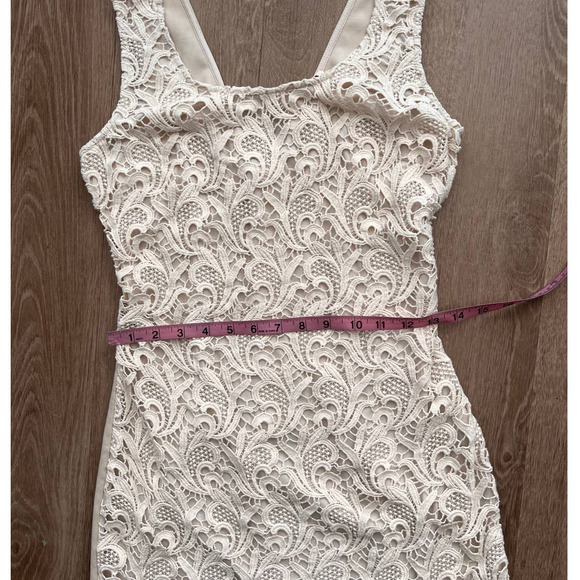 Chelsea & Violet Medium Cream Lace Overlay Dress - Picture 6 of 7
